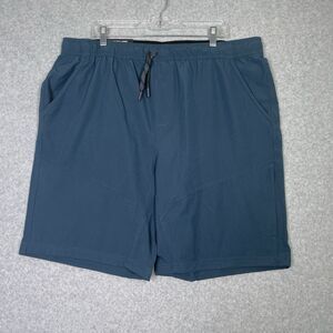 Gerry Pull On Trail Shorts Men’s XXL Blue Drawstring Pockets Stretch Hiking